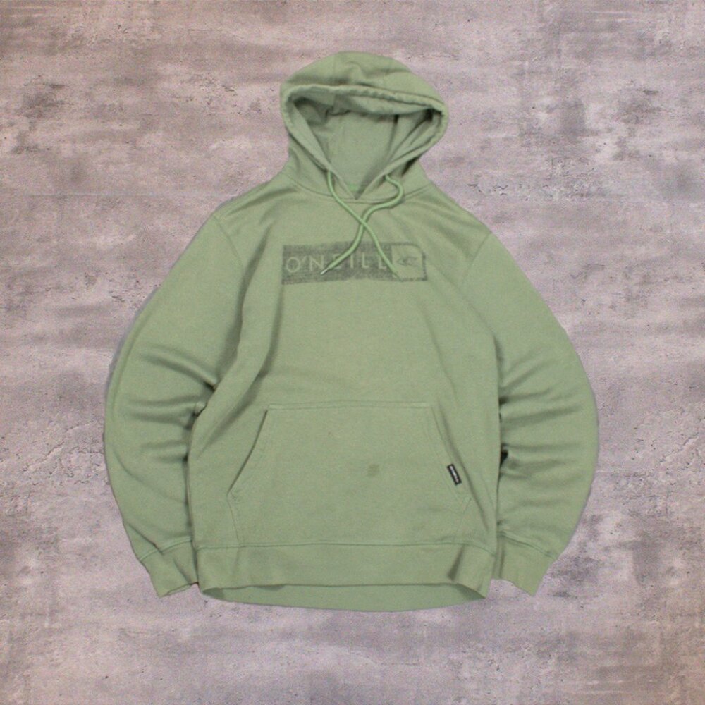 intage VTG Y2K 2000's O'Neill Green Baggy Pull Over Olive Green Hoodie